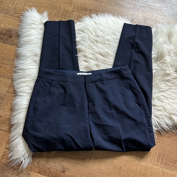 EVERLANE Navy Blue Wool Slouchy Trouser Pants - Picture 3 of 5